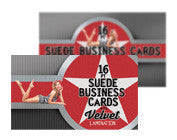Suede Business Cards